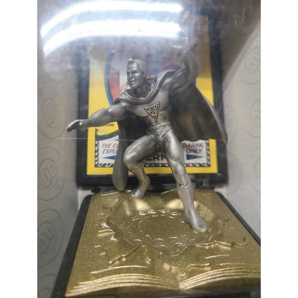 1997 Comic Book Champions Fine Pewter Golden Age 1939 Superman Figure - Picture 5 of 9